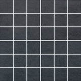 Anatolia Tile 2X2 Matte Black Cinq 36 Piece Ceramic Mosaics. 1 Sheet = 1.16 Sq. Ft. 4001-0006-0 (46-192) Black 2x2 - premium natural stone mosaic tile from Anatolia Tile, available at PoshHaus showroom in Keene, NH