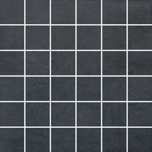 Anatolia Tile 2X2 Matte Black Cinq 36 Piece Ceramic Mosaics. 1 Sheet = 1.16 Sq. Ft. 4001-0006-0 (46-192) Black 2x2 - premium natural stone mosaic tile from Anatolia Tile, available at PoshHaus showroom in Keene, NH