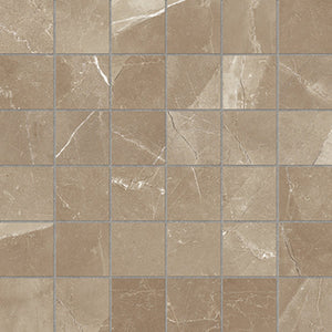 Anatolia Tile 2X2 Matte Classic Pulpis Moca 36 Piece Porcelain Mosaics. 1 Sheet = .96 Sq. Ft. 4501-0068-0 (63-367) Pulpis Moca 2x2 - premium natural stone mosaic tile from Anatolia Tile, available at PoshHaus showroom in Keene, NH