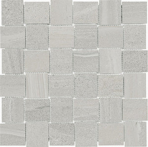 Anatolia Tile 2X2 Basketweave Davenport Ash Matte Porcelain Mosaics. 1 Sheet = .97 Sq. Ft. 4501-0078-0 (63-577) Ash Basketweave 2x2 - premium natural stone mosaic tile from Anatolia Tile, available at PoshHaus showroom in Keene, NH