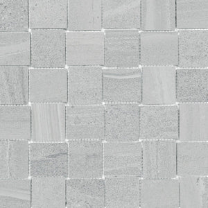 Anatolia Tile 2X2 Basketweave Davenport Ice Matte Porcelain Mosaics. 1 Sheet = .97 Sq. Ft. 4501-0080-0 (63-576) Ice Basketweave 2x2 - premium natural stone mosaic tile from Anatolia Tile, available at PoshHaus showroom in Keene, NH