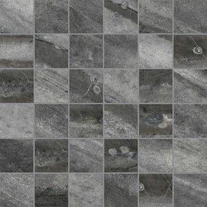 Anatolia Tile 2X2 Evolution Carbon Matte 36 Piece Porcelain Mosaics. 1 Sheet = .96 Sq. Ft. 4501-0092-0 (69-208) Carbon 2x2 - premium natural stone mosaic tile from Anatolia Tile, available at PoshHaus showroom in Keene, NH