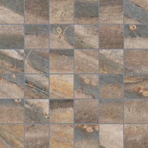 Anatolia Tile 2X2 Evolution Earth Matte 36 Piece Porcelain Mosaics. 1 Sheet = .96 Sq. Ft. 4501-0093-0 (69-209) Earth 2x2 - premium natural stone mosaic tile from Anatolia Tile, available at PoshHaus showroom in Keene, NH