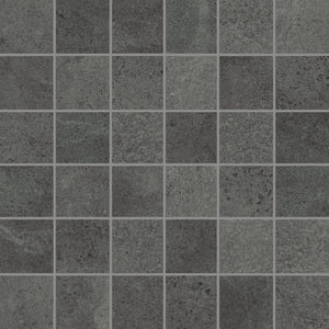 Anatolia Tile 2X2 Industria Graphite Matte 36 Piece Porcelain Mosaics. 1 Sheet = .96 Sq. Ft. 4501-0104-0 (63-595) Graphite 2x2 - premium natural stone mosaic tile from Anatolia Tile, available at PoshHaus showroom in Keene, NH