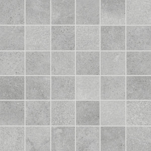 Anatolia Tile 2X2 Industria Lithium Matte 36 Piece Porcelain Mosaics. 1 Sheet = .96 Sq. Ft. 4501-0105-0 (63-593) Lithium 2x2 - premium natural stone mosaic tile from Anatolia Tile, available at PoshHaus showroom in Keene, NH