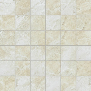 Anatolia Tile 2X2 Malena Ivory 36 Piece Matte Ceramic Mosaics. 1 Sheet = 1.16 Sq. Ft. 4001-0021-0 (46-172) Ivory 2x2 - premium natural stone mosaic tile from Anatolia Tile, available at PoshHaus showroom in Keene, NH