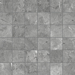 Anatolia Tile 2X2 Regency Carbon Matte 36 Piece Porcelain Mosaics. 1 Sheet = 1.16 Sq. Ft. 4501-0215-0 (63-512) Carbon 2x2 - premium natural stone mosaic tile from Anatolia Tile, available at PoshHaus showroom in Keene, NH