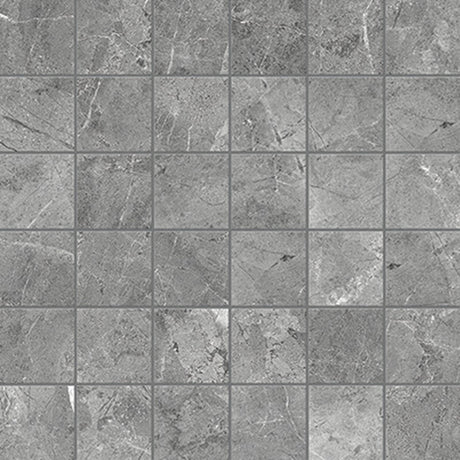 Anatolia Tile 2X2 Regency Carbon Matte 36 Piece Porcelain Mosaics. 1 Sheet = 1.16 Sq. Ft. 4501-0215-0 (63-512) Carbon 2x2 - premium natural stone mosaic tile from Anatolia Tile, available at PoshHaus showroom in Keene, NH