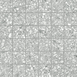 Anatolia Tile 2X2 Station Ash Matte 36 Piece Porcelain Mosaics. 1 Sheet = .96 Sq. Ft. 4501-0318-0 (63-668) Ash 2x2 - premium natural stone mosaic tile from Anatolia Tile, available at PoshHaus showroom in Keene, NH