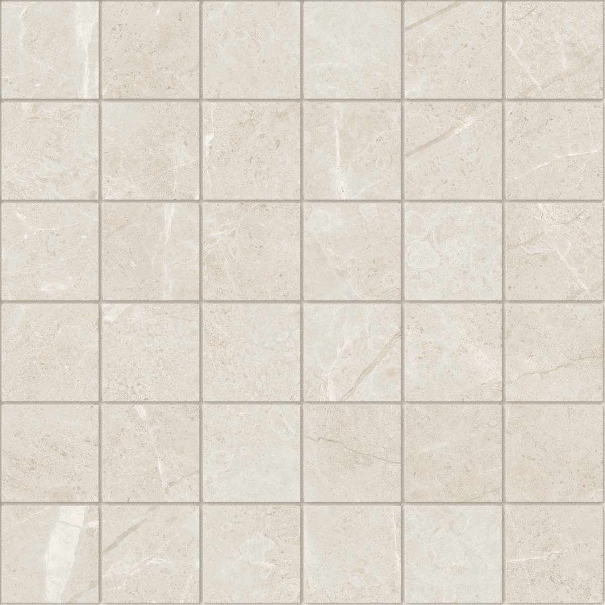 Anatolia Tile 2X2 Torino Avorio Matte 36 Piece Porcelain Mosaics. 1 Sheet = .96 Sq. Ft. 4501-0290-0 (63-568) Avorio 2x2 - premium natural stone mosaic tile from Anatolia Tile, available at PoshHaus showroom in Keene, NH
