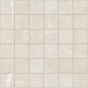 Anatolia Tile 2X2 Torino Avorio Matte 36 Piece Porcelain Mosaics. 1 Sheet = .96 Sq. Ft. 4501-0290-0 (63-568) Avorio 2x2 - premium natural stone mosaic tile from Anatolia Tile, available at PoshHaus showroom in Keene, NH