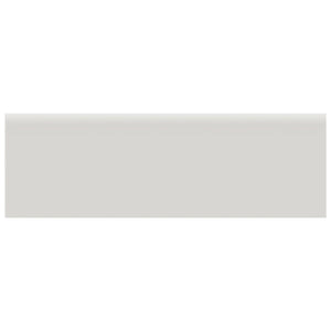 Anatolia Tile 2 X 6 Soho Halo Grey Glossy Glazed Ceramic Wall Bullnose 4002-0158-0 Halo Grey 2x6 Bullnose - premium natural stone mosaic tile from Anatolia Tile, available at PoshHaus showroom in Keene, NH