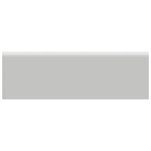 Anatolia Tile 2 X 6 Soho Loft Grey Glossy Glazed Ceramic Wall Bullnose 4002-0117-0 Loft Grey 2x6 Bullnose - premium natural stone mosaic tile from Anatolia Tile, available at PoshHaus showroom in Keene, NH