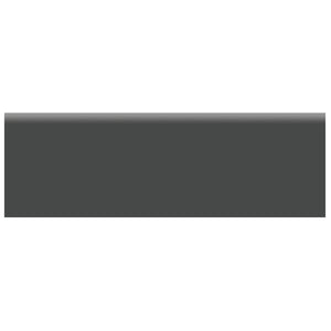Anatolia Tile 2 X 6 Soho Retro Black Glossy Glazed Ceramic Wall Bullnose 4002-0118-0 Retro Black 2x6 Bullnose - premium natural stone mosaic tile from Anatolia Tile, available at PoshHaus showroom in Keene, NH