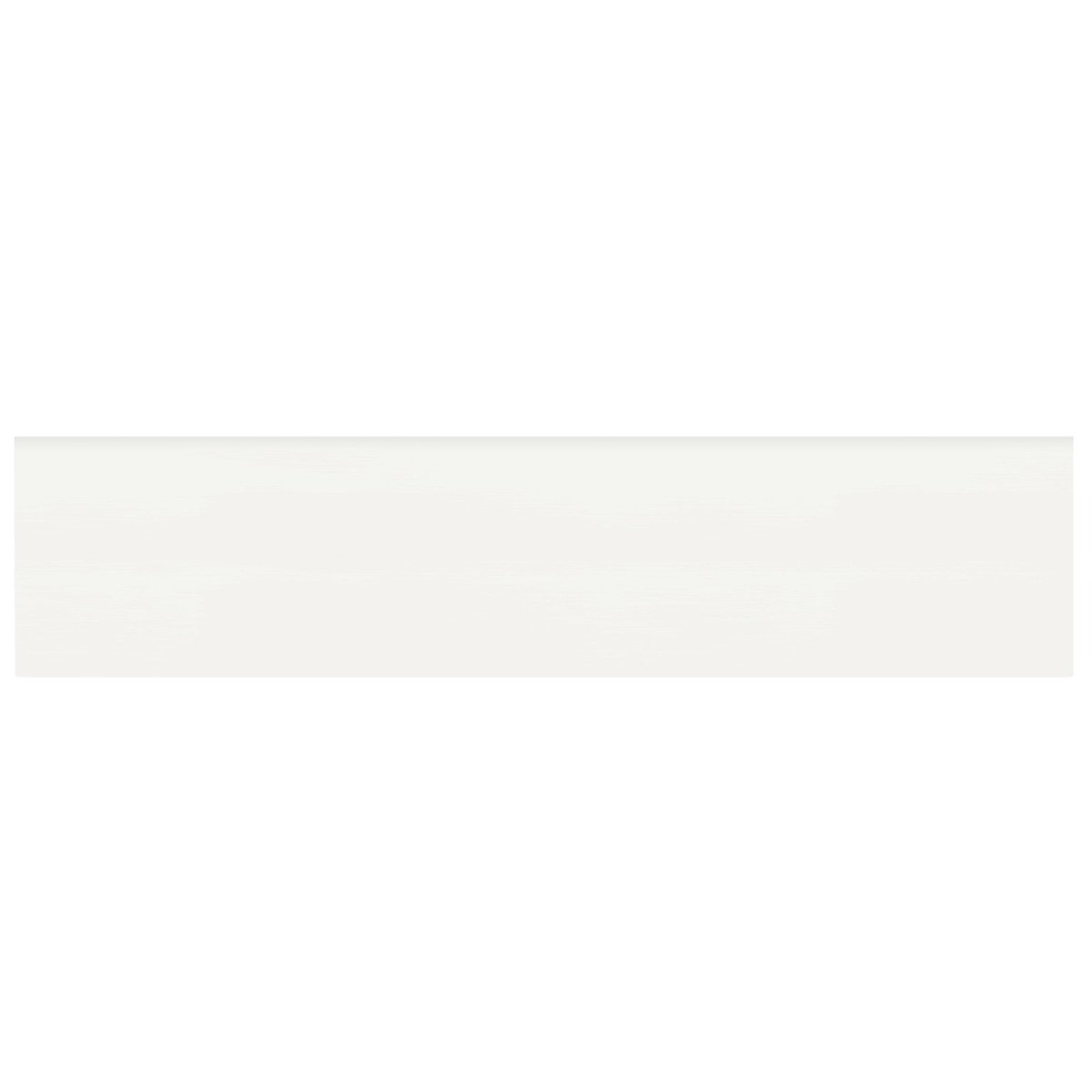 Anatolia Tile 2 X 8 Soho Canvas White Glossy Glazed Ceramic Bullnose 4002-0121-0 Canvas White 2x8 Bullnose Glossy - premium natural stone mosaic tile from Anatolia Tile, available at PoshHaus showroom in Keene, NH