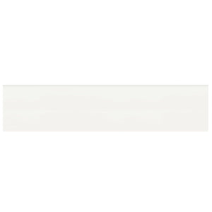 Anatolia Tile 2 X 8 Soho Canvas White Glossy Glazed Ceramic Bullnose 4002-0121-0 Canvas White 2x8 Bullnose Glossy - premium natural stone mosaic tile from Anatolia Tile, available at PoshHaus showroom in Keene, NH