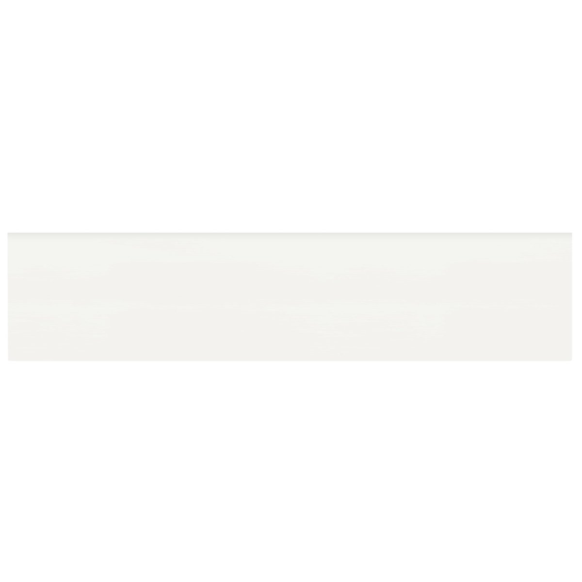 Anatolia Tile 2 X 8 Soho Canvas White Matte Glazed Ceramic Wall Bullnose 4002-0130-0 Canvas White 2x8 Bullnose Matte - premium natural stone mosaic tile from Anatolia Tile, available at PoshHaus showroom in Keene, NH