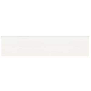 Anatolia Tile 2 X 8 Soho Canvas White Matte Glazed Ceramic Wall Bullnose 4002-0130-0 Canvas White 2x8 Bullnose Matte - premium natural stone mosaic tile from Anatolia Tile, available at PoshHaus showroom in Keene, NH