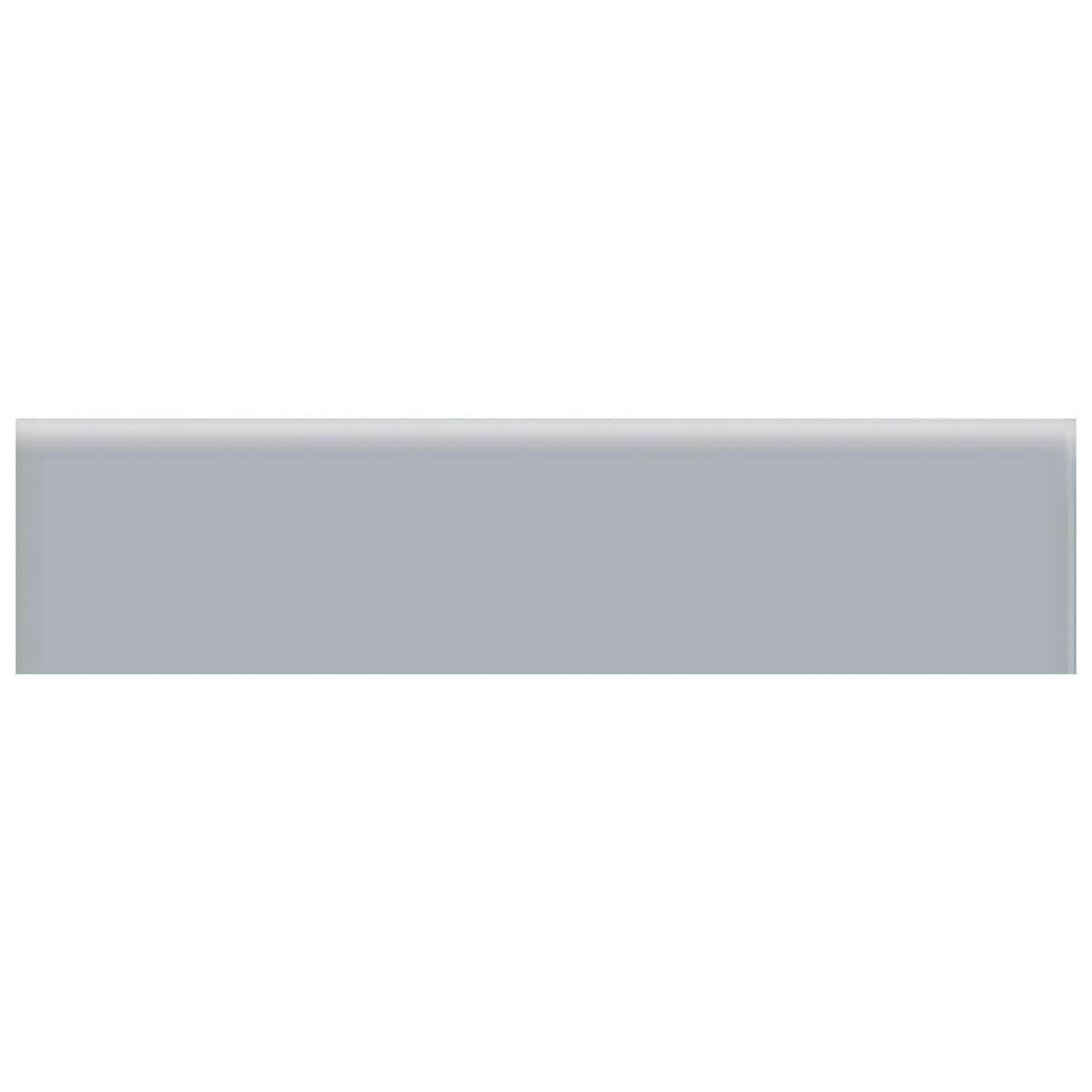Anatolia Tile 2 X 8 Soho Cloud Blue Matte Glazed Ceramic Bullnose 4002-0138-0 Cloud Blue 2x8 Bullnose Matte - premium natural stone mosaic tile from Anatolia Tile, available at PoshHaus showroom in Keene, NH