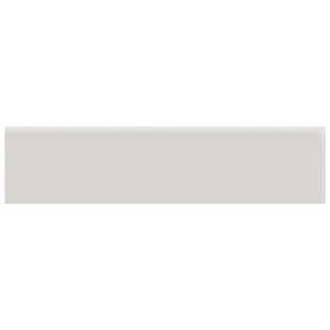 Anatolia Tile 2 X 8 Soho Halo Grey Glossy Glazed Ceramic Bullnose 4002-0124-0 Halo Grey 2x8 Bullnose Glossy - premium natural stone mosaic tile from Anatolia Tile, available at PoshHaus showroom in Keene, NH