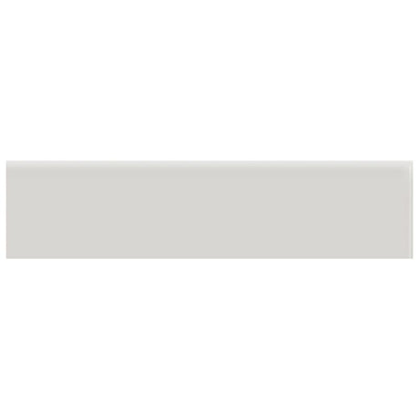 Anatolia Tile 2 X 8 Soho Halo Grey Glossy Glazed Ceramic Bullnose 4002-0124-0 Halo Grey 2x8 Bullnose Glossy - premium natural stone mosaic tile from Anatolia Tile, available at PoshHaus showroom in Keene, NH