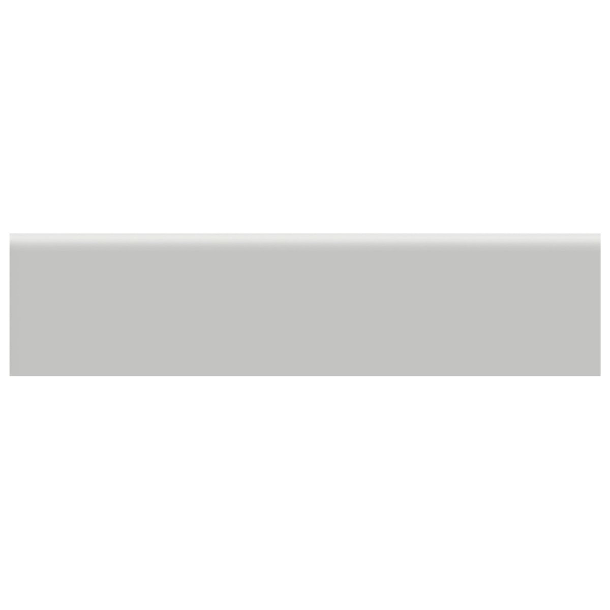 Anatolia Tile 2 X 8 Soho Loft Grey Matte Glazed Ceramic Bullnose 4002-0134-0 Loft Grey 2x8 Bullnose Matte - premium natural stone mosaic tile from Anatolia Tile, available at PoshHaus showroom in Keene, NH