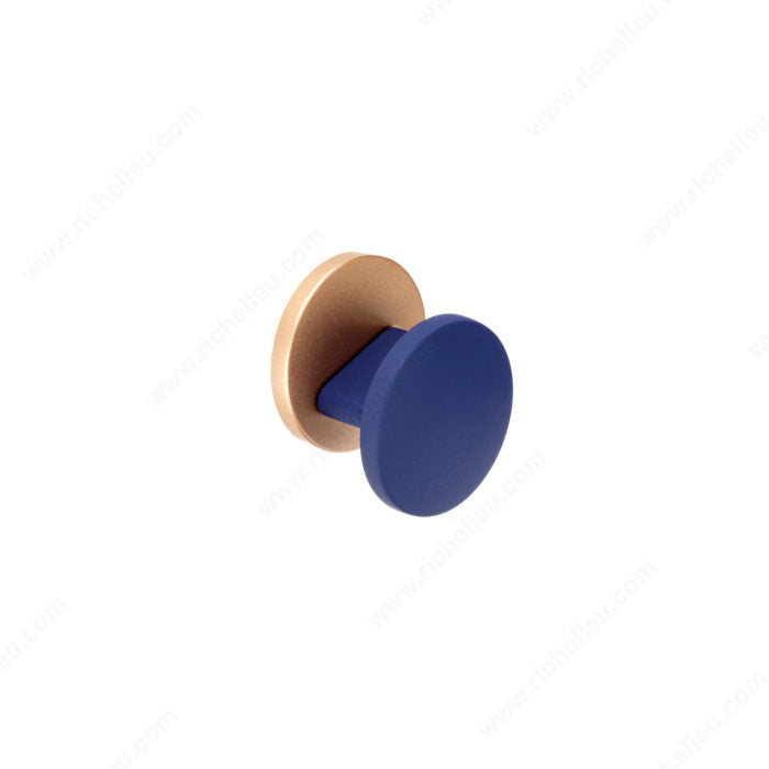 Richelieu 256735195219 Modern Metal Knob - 2567, Brushed Nickel / Ravello Gray