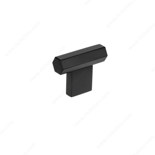 Richelieu BP878050900 Modern Metal Knob - 8780, Matte Black