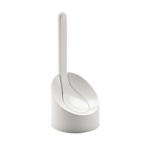 Toilet Brush Holder, Decorative, White