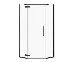 MAAX 139320-900-340-000 Davana Neo-angle 40 x 40 x 75 in. 8mm Pivot Shower Door for Corner Installation with Clear glass in Matte Black