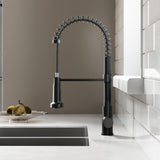 Nouvet Single Handle, Pull-Down Kitchen Faucet in Matte Black