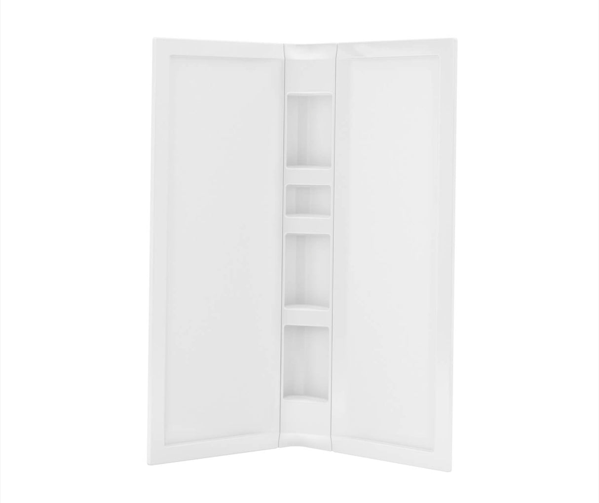MAAX 106383-000-001-000 40 x 40 in. Acrylic Three-Piece Corner Shower Wall Kit in White