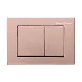 Wall Mount Dual Flush Actuator plate in Rose Gold