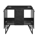 Annecy 36" Bathroom Vanity in Phantom Black - Cabinet Only