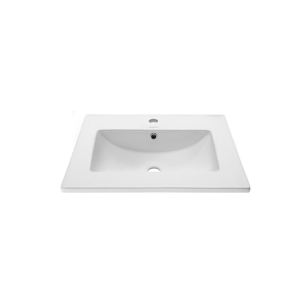 Ceramic Vanity Top 24 with Single Faucet Hole