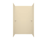 Swanstone SK-366296 36 x 62 x 96 Swanstone Smooth Glue up Shower Wall Kit in Bone SK366296.037