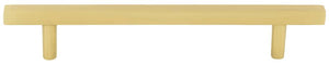 Jeffrey Alexander 845-128BG 128 mm Center-to-Center Brushed Gold Square Dominique Cabinet Bar Pull