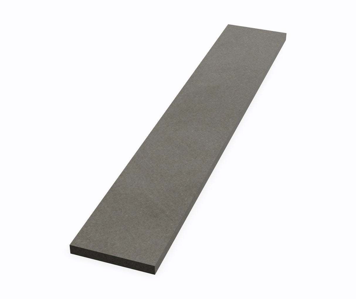 Swanstone VT-18-3SS 3/8" x 3" x 18" Sidesplash - 17" & 19" Ellipse Vanity Tops in Charcoal Gray VT01803SS.209