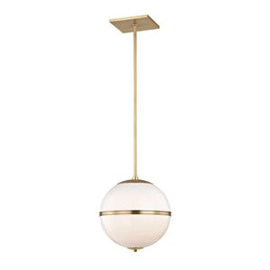 Brian Patrick Flynn for Crystorama Truax 1 Light Aged Brass Mini Pendant 2112-AG