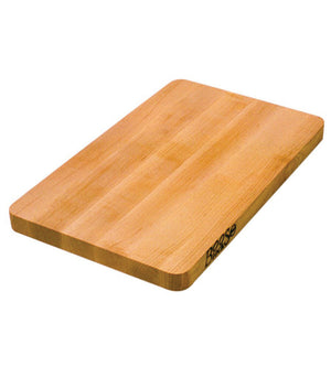 John Boos 212 Chop-N-Slice Maple Wood Cutting Board for Kitchen Prep, 1" Thick, Small, Edge Grain, Rectangle Charcuterie Block, 16" x 10", Reversible 16X10X1 MPL-EDGE GR-REV-NO GRV-
