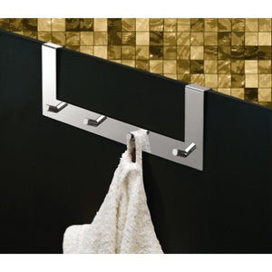 Multiple Hook, Chrome, Over Door (for shower door)