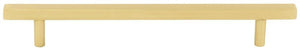 Jeffrey Alexander 845-160BG 160 mm Center-to-Center Brushed Gold Square Dominique Cabinet Bar Pull