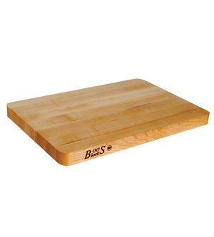John Boos 213 Chop-N-Slice Maple Wood Cutting Board for Kitchen Prep, 1.25" Thick, Large, Edge Grain, Charcuterie Block, 18" x 12", Reversible 18X12X1.25 MPL-EDGE GR-REV-NO GRV-