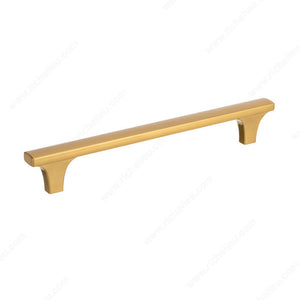 Richelieu BP8790128158 Modern Metal Pull - 8790, Brushed Aurum Gold, 5 1/32 in, 7 in, 13/32 in, 5/8 in