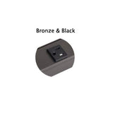 Task Lighting APT18-3B-P-BZ-L 18" APT Series Slim Angle Power Strip, Left Entry, Bronze Finish, Black Receptacles