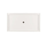 Swanstone R-3460 34 x 60 Veritek Alcove Shower Pan with Center Drain in White FF03460MD.010