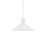 Kuzco 493216-WH/GD VANDERBILT 16" PD White with Gold Detail 1 x 60W E26
