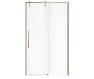 MAAX 135870-900-305-000 Nebula 44 ½-46 ½ x 78 ¾ in. 8mm Sliding Shower Door for Alcove Installation with Clear glass in Brushed Nickel