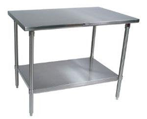 John Boos ST6-2460SSK 16GA 60X24 FLAT W/ADJ SS SHF KD