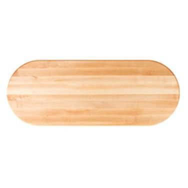 John Boos RTM-3660-OVL 60 in. W x 36 D 1-1/2 in, Maple Oval Table Top-John